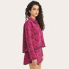 <span class="grassetto"> FELPA </span> Colletto Texture Magenta